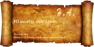 Hlavaty Adrienn névjegykártya